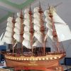 Mô Hình Thuyền Buồm Gỗ Hương Dài 120cm Cao 100cm Rộng 32cm – Vẻ Đẹp Bề Thế Cho Không Gian Sang Trọng
