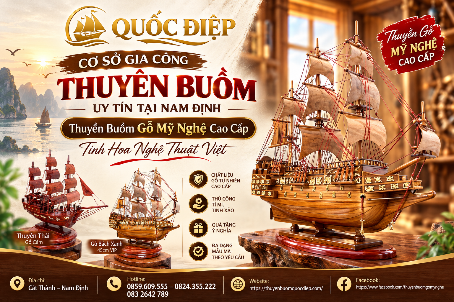 Thuyền buồm – Biểu tượng “Thuận Buồm Xuôi Gió”