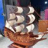 Mô Hình Thuyền Buồm Gỗ Hương Ta Buồm Vải 80x85x24cm – Tinh Tế, Sang Trọng Và Đầy Ý Nghĩa