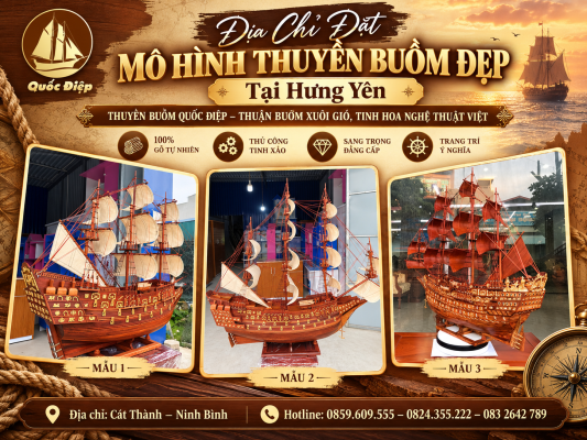 6 Sai Lầm Khi Tìm Địa Chỉ Đặt Mô Hình Thuyền Buồm Đẹp Tại Hưng Yên